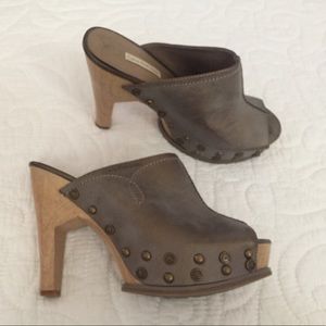 Calvin Klein Xenia Clogs Heels Platforms