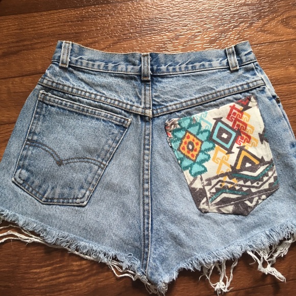 Custom made Levi high waisted shorts - Picture 2 of 4