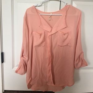 Salmon colored blouse