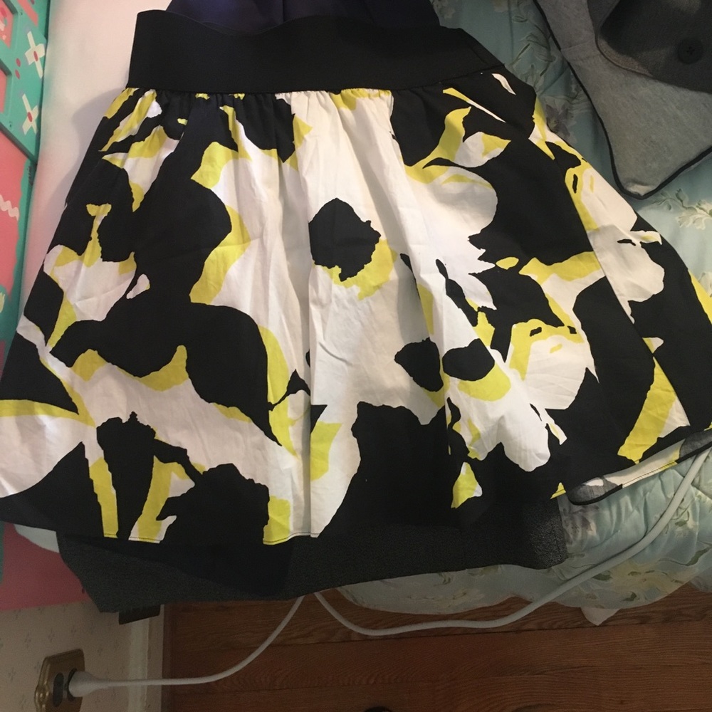 Express Design Studio Floral Skirt- size medium