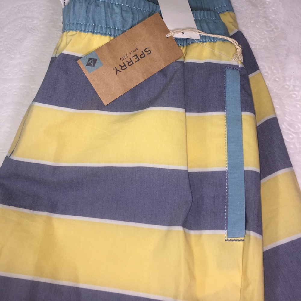 NWT Men's SPERRY Striped Swim Shorts - Picture 7 of 8
