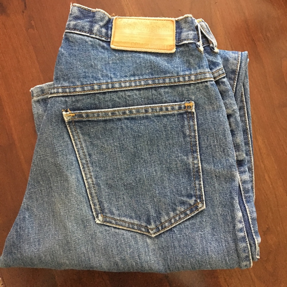 Vintage cigarette jeans.