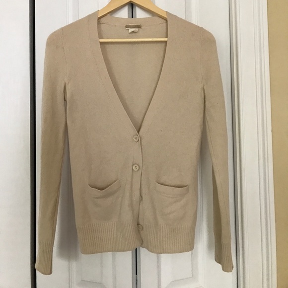 Cream J.Crew cashmere sweater - Picture 1 of 3