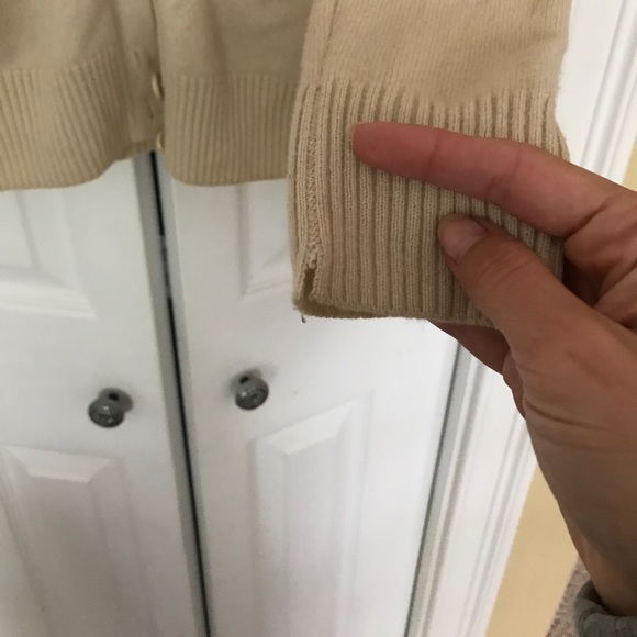 Cream J.Crew cashmere sweater - Picture 3 of 3