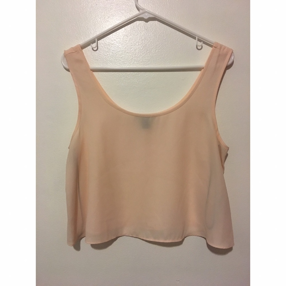 Sheer cropped tank