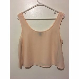 Sheer cropped tank