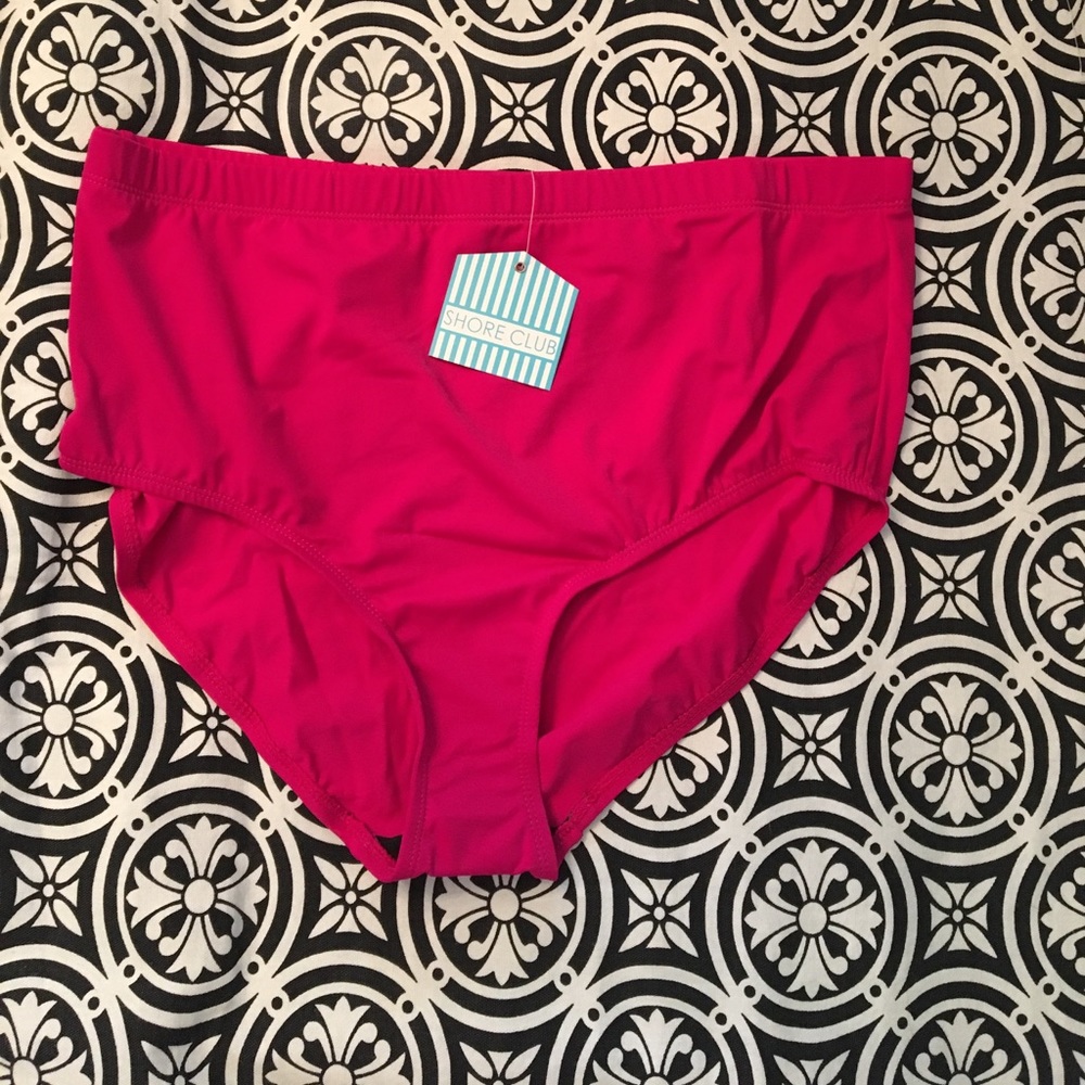 Fuchsia swim suit brief.