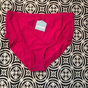 Fuchsia swim suit brief.