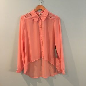 Forever 21 Button Up Studded Shirt
