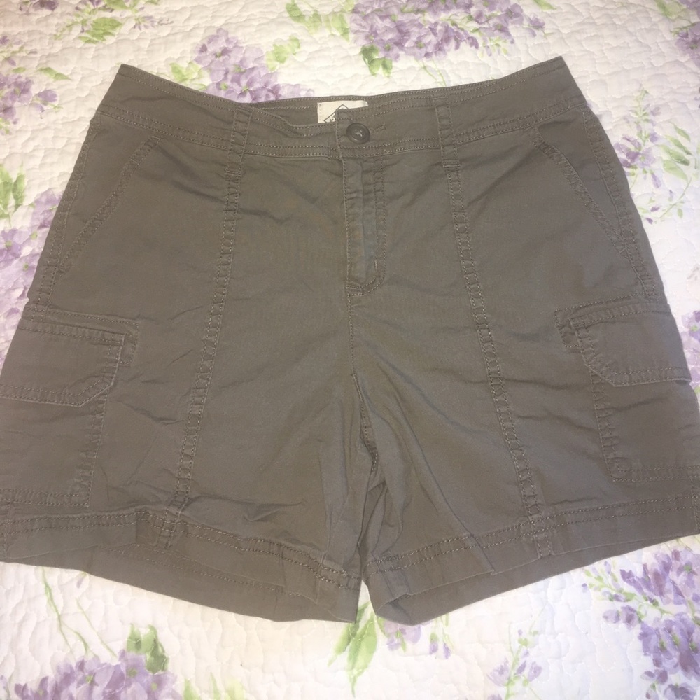 Army green shorts. Size 6. St. John's Bay