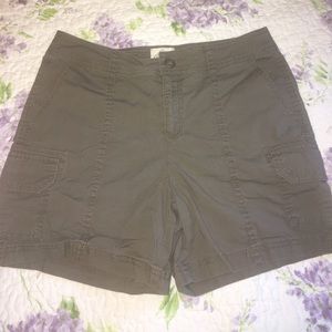 Army green shorts. Size 6. St. John's Bay