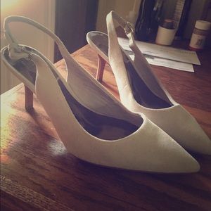 Coach 2.5" suede heels