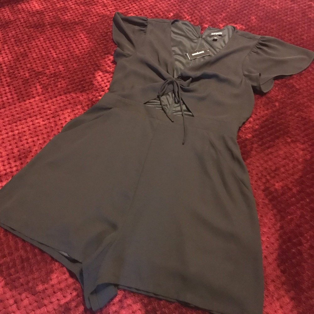 Black express romper NWT