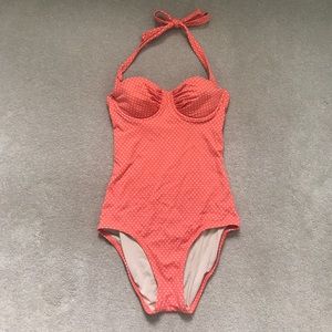 J. Crew underwire halter one piece swimsuit