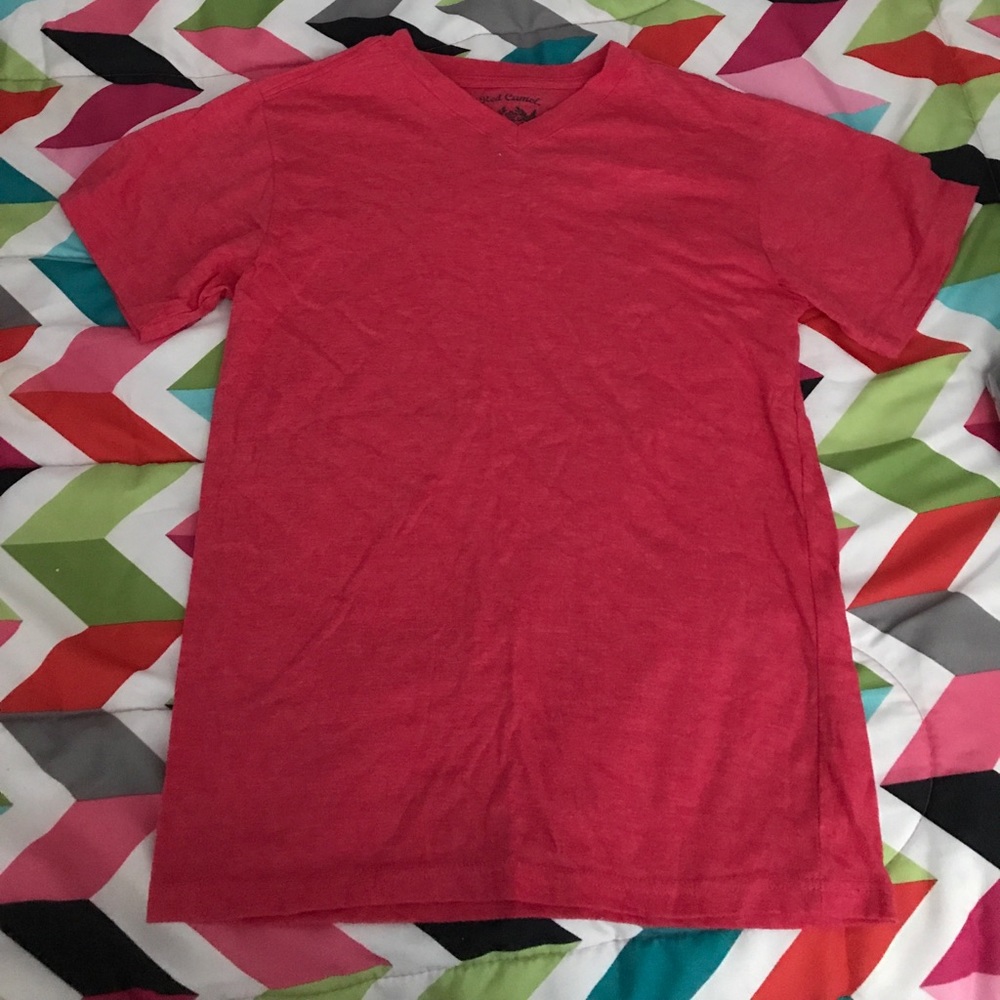 Jounor boys size med red camel t-shit
