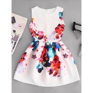 LAST CHANCE Florals embossed fit & flare dress NWT