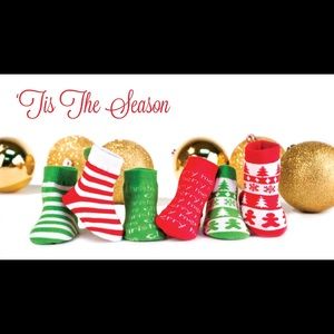 🆕 Santa's Helper Christmas Baby Socks ☃️🎄