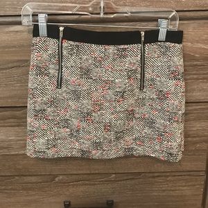 Kids double sided zipper mini skirt