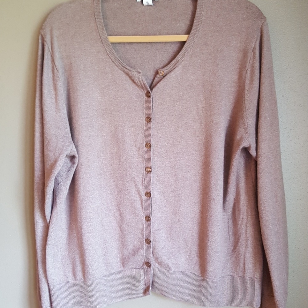 Old Navy XXL Brown Cardigan Sweater