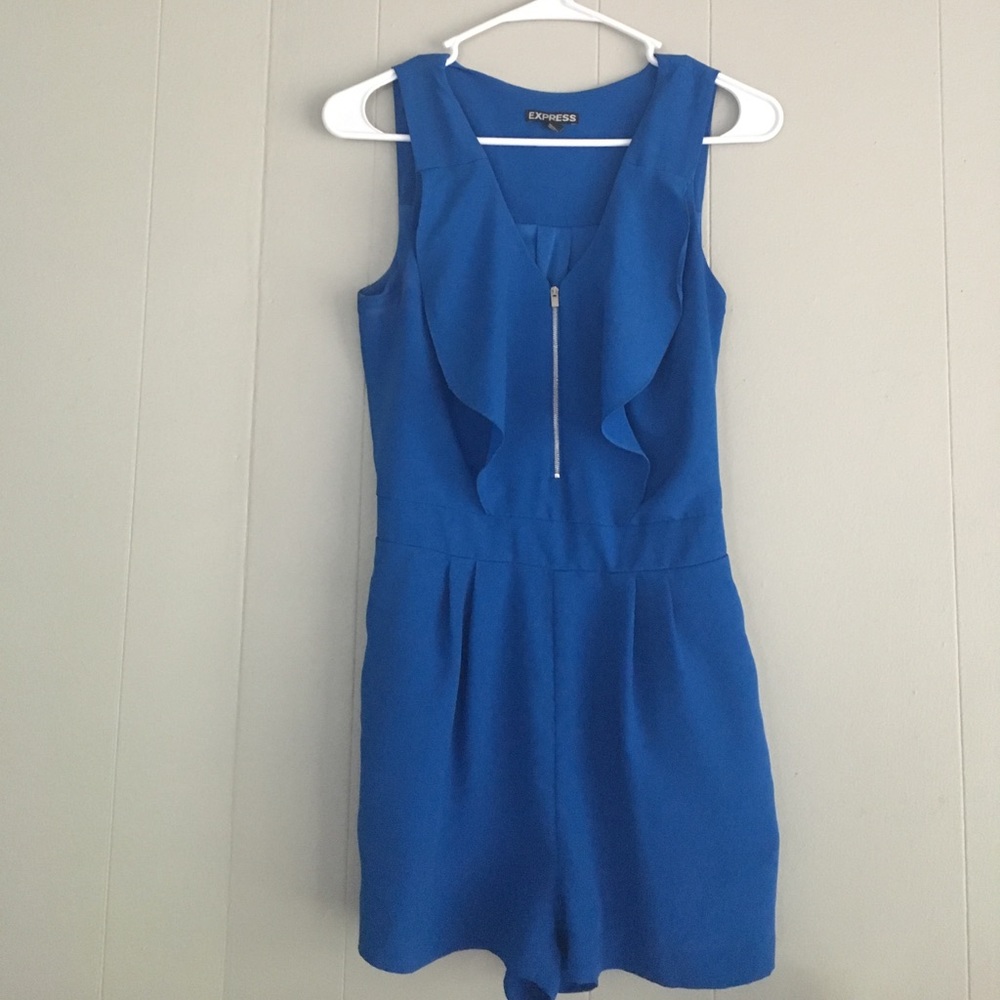 Express blue romper