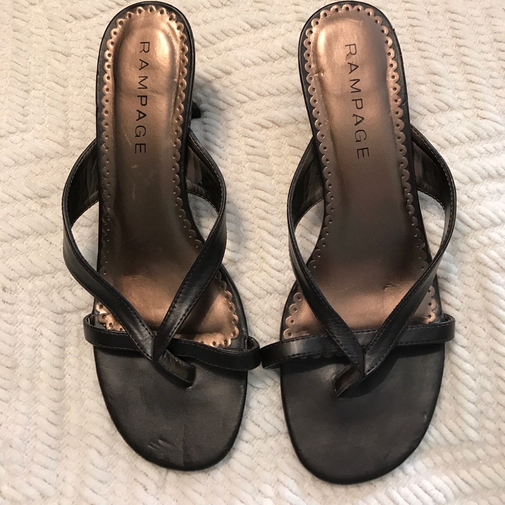 Size 9, Brown, Rampage "Madison" sandals.