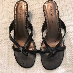 Size 9, Brown, Rampage "Madison" sandals.