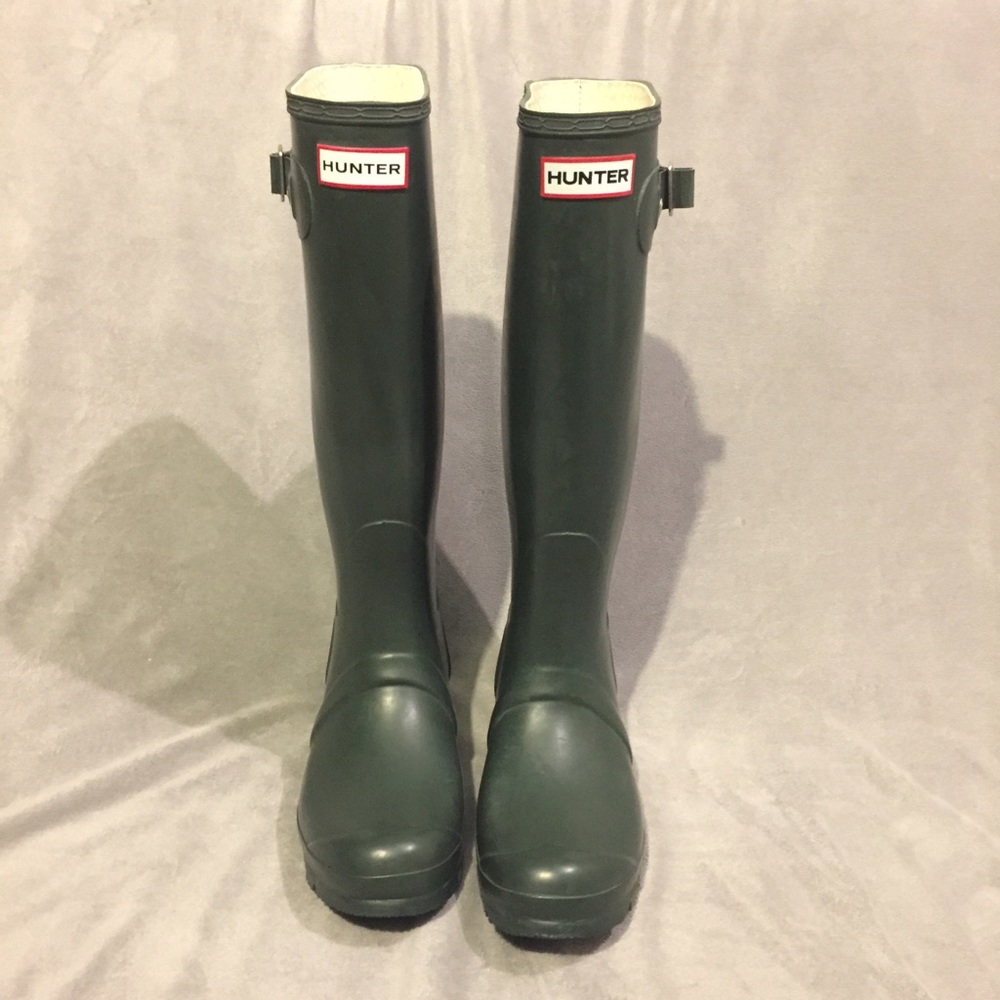 Hunter Rain Boots in Hunter Green ☔️ euro 38 us 7