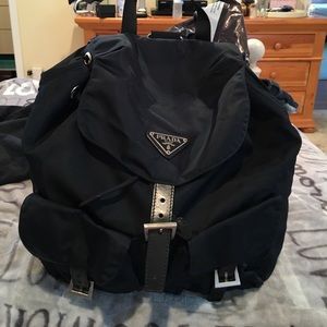 Authentic (real!) Navy Prada Nylon Backpack