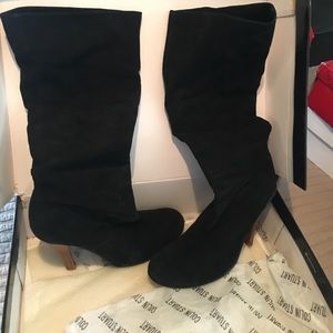 Colin Stuart suede slouch boots