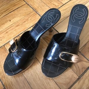 Chanel platform sandals