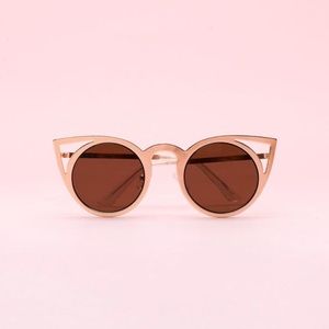 🆕 Rose Gold metal cat eye sunglasses