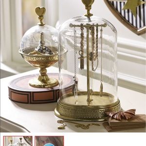 PB Teen glass/brass necklace holder