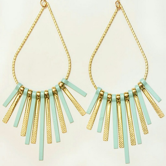 Drop Style Fringed Earrings - Picture 2 of 2