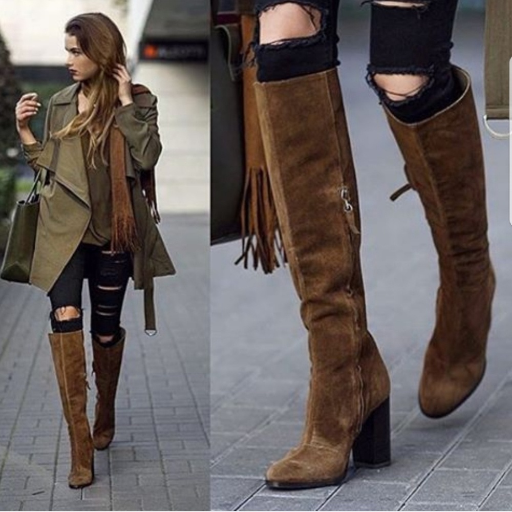 Zara knee high boots
