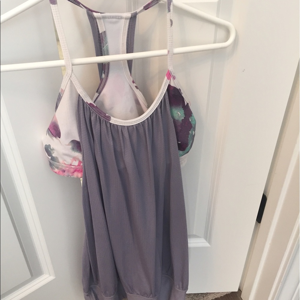 lululemon tank with bra