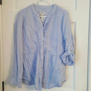 Malvin linen button down top