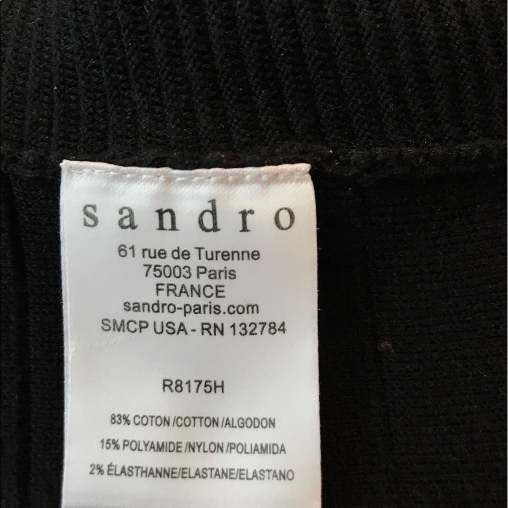 Sandro black dress