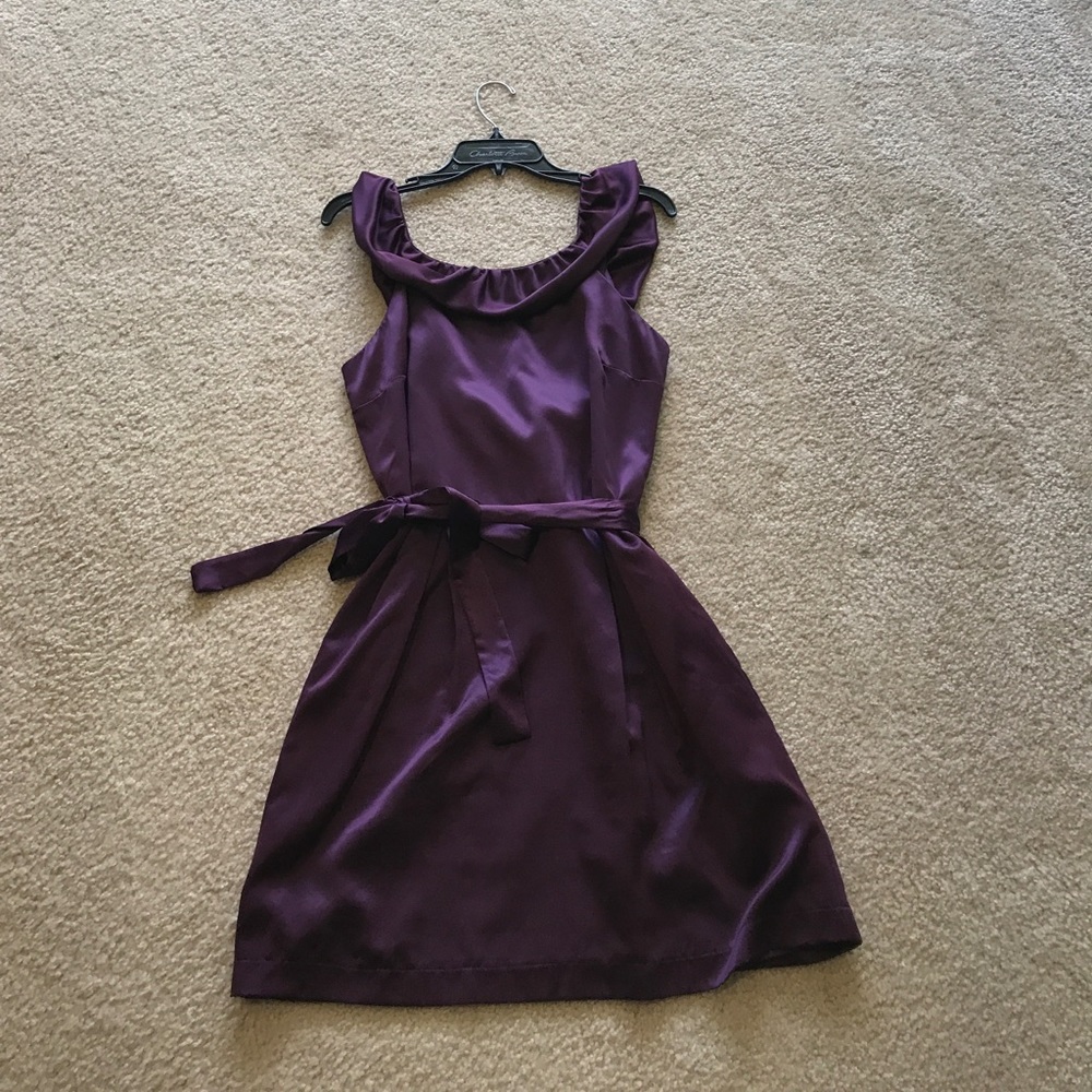 Purple mini dress