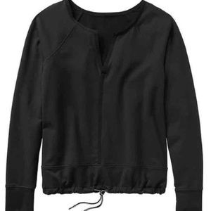 ATHLETA⭐BLACK SENTRY TIE SWEATSHIRT