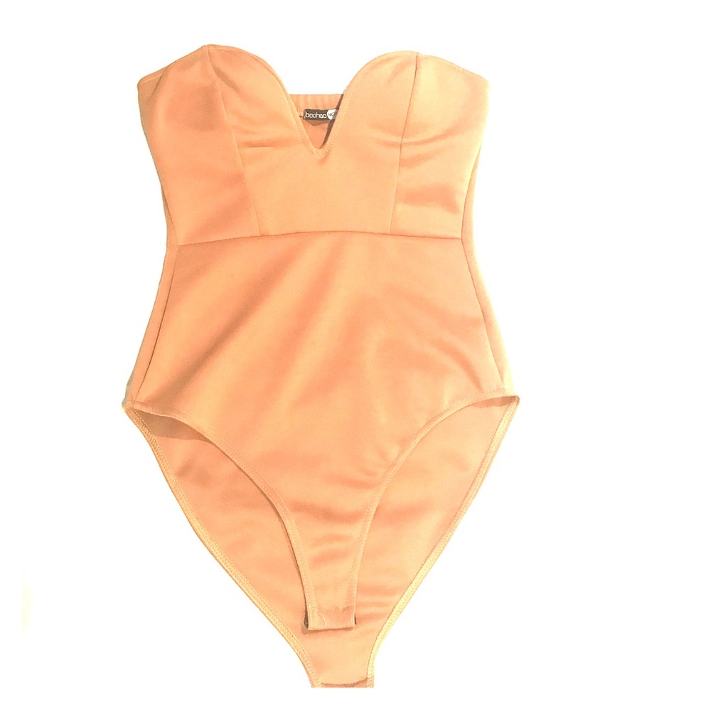 Nude Boohoo bodysuit