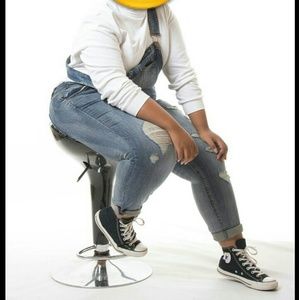 Charlotte Russe plus sized Demin overalls