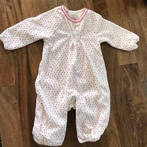 Kate Spade baby velour body suit. Swiss dot