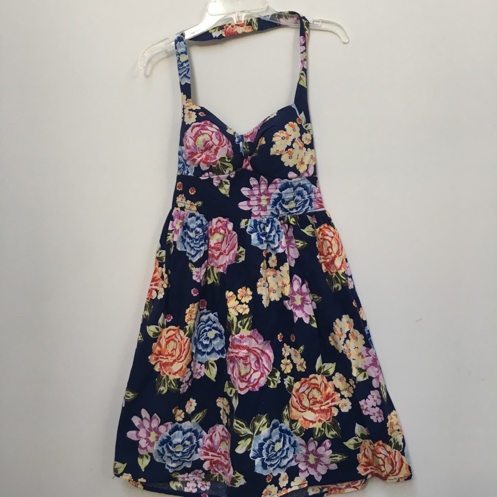 FLORAL HALTER SUNDRESS