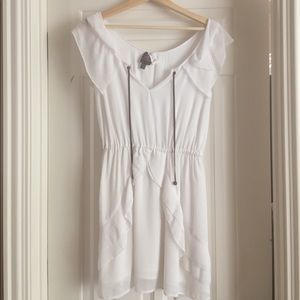 Bebe small white summer dress