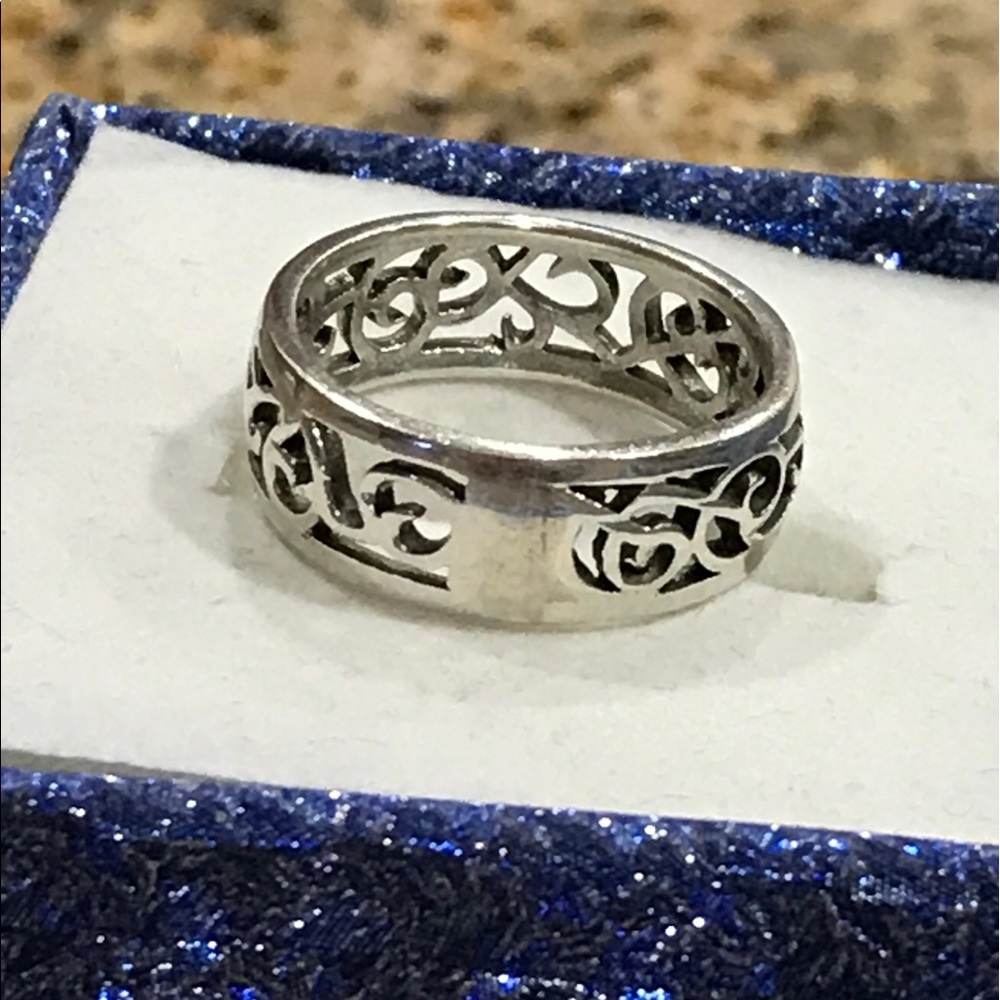 Open Scroll Sterling Silver Ring - image 3