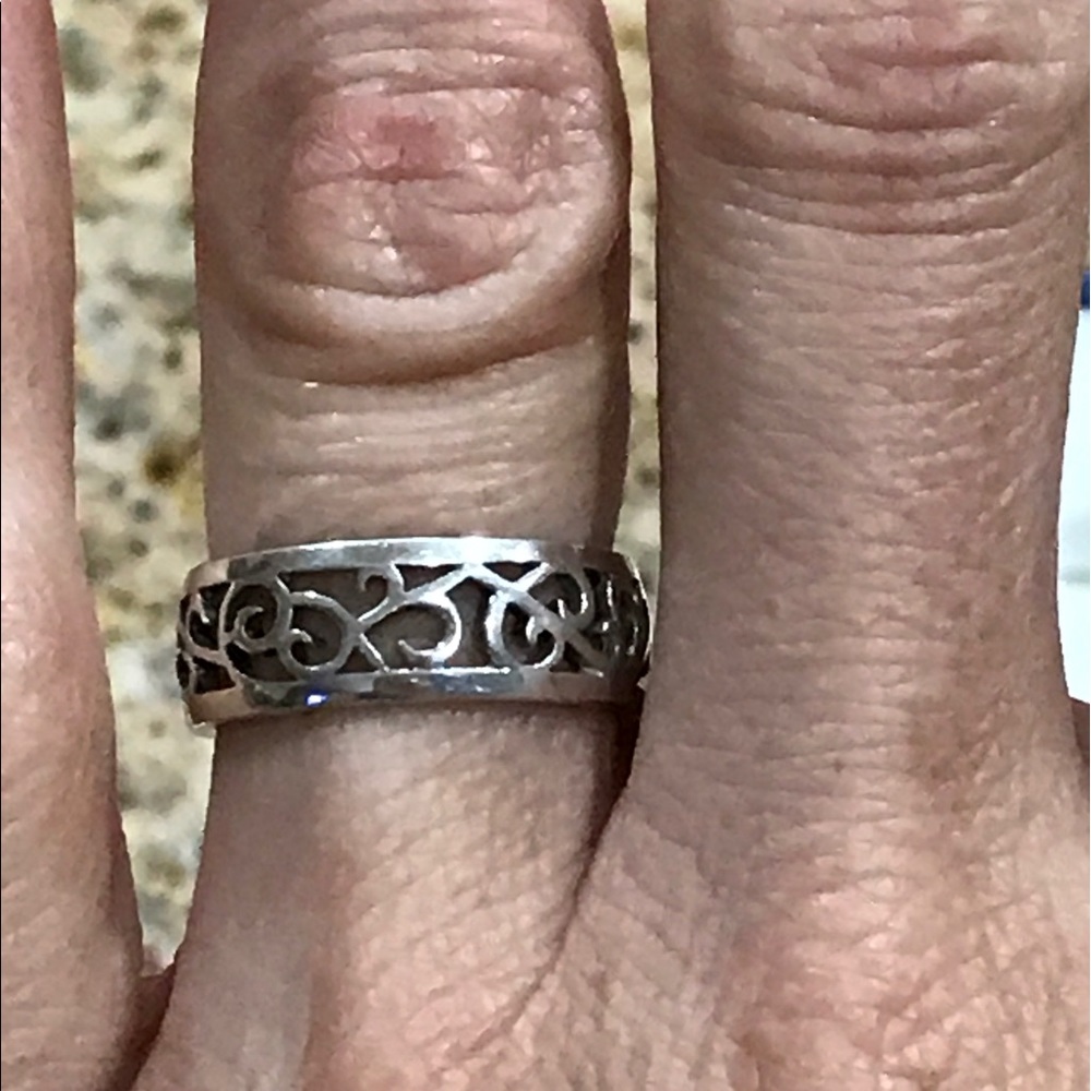 Open Scroll Sterling Silver Ring - image 4