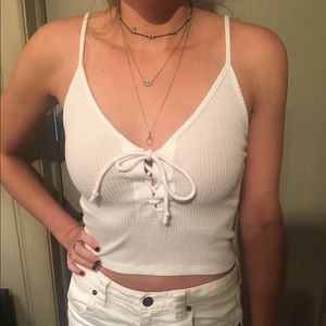 White tank top