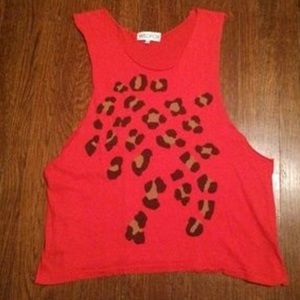 Wildfox leopard tank