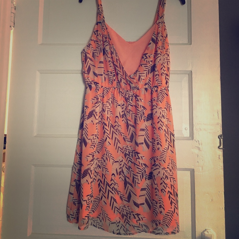 Coral summer dress