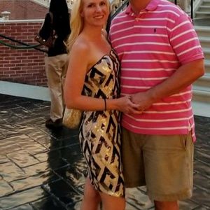 Sparkle sequence party dress